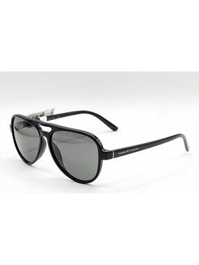 Hard Candy HS16 Blk Black Rectangle Authentic Sunglasses 56-13